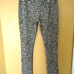 Zara - animal print leggings.